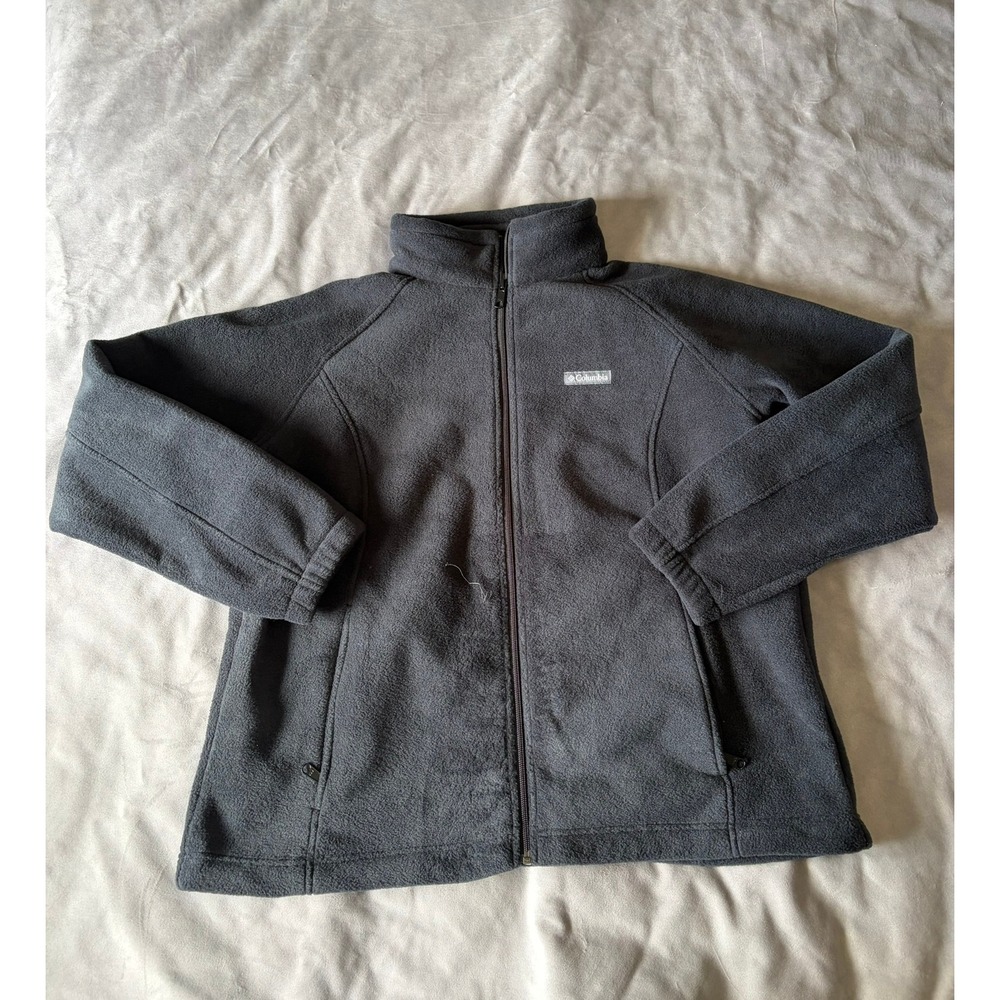 Columbia Benton Springs Full Zip Fleece Jacket Gray Plus Size 2X M23